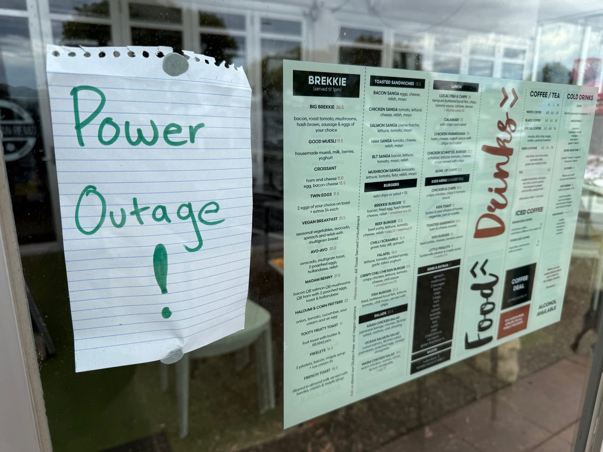 The day-long power outage cruelled a crucial day of trading for hotels, cafes and other businesses, especially in San Remo on Monday fo the Australia Day long weekend.