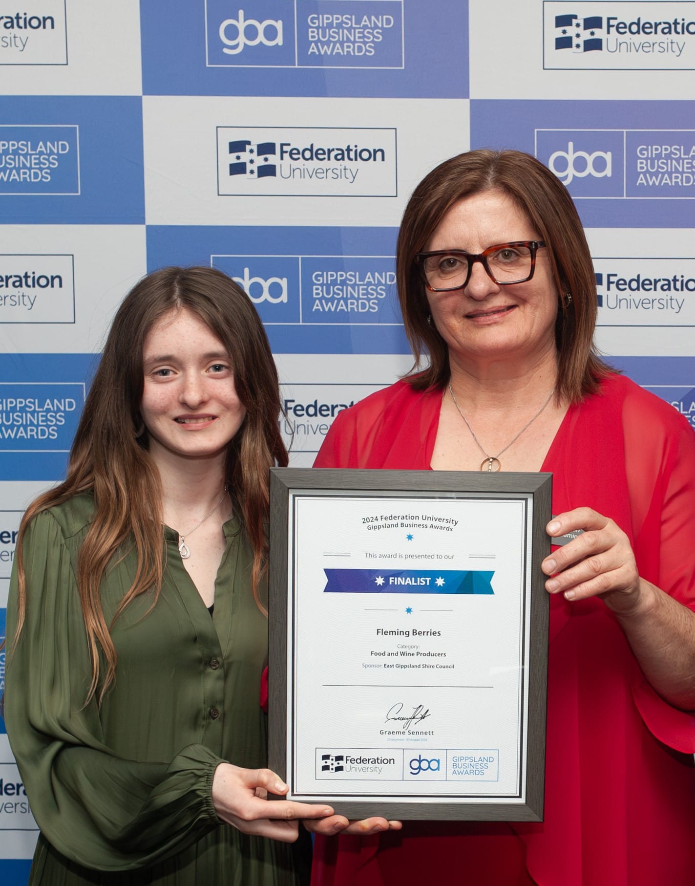 Fleming Berries named finalist in the Gippsland Business Awards