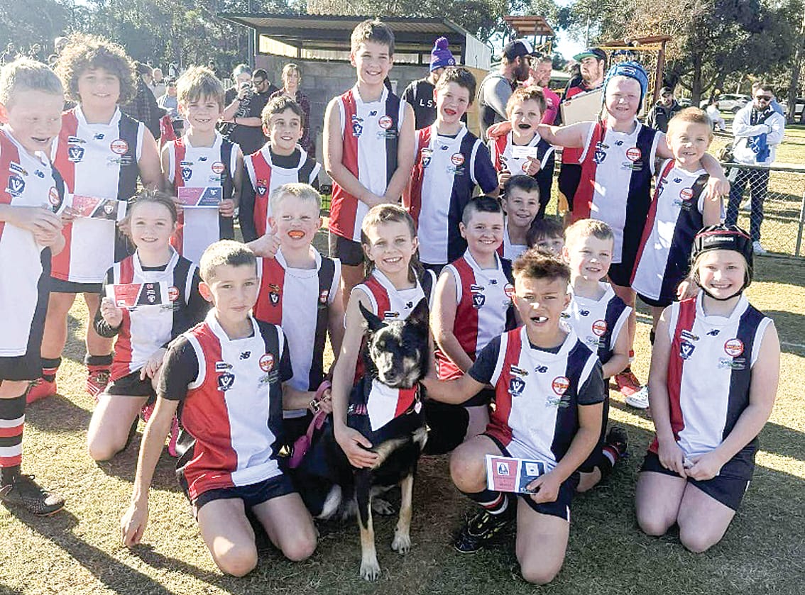 Under 12 mixed Nyora junior footy club. 