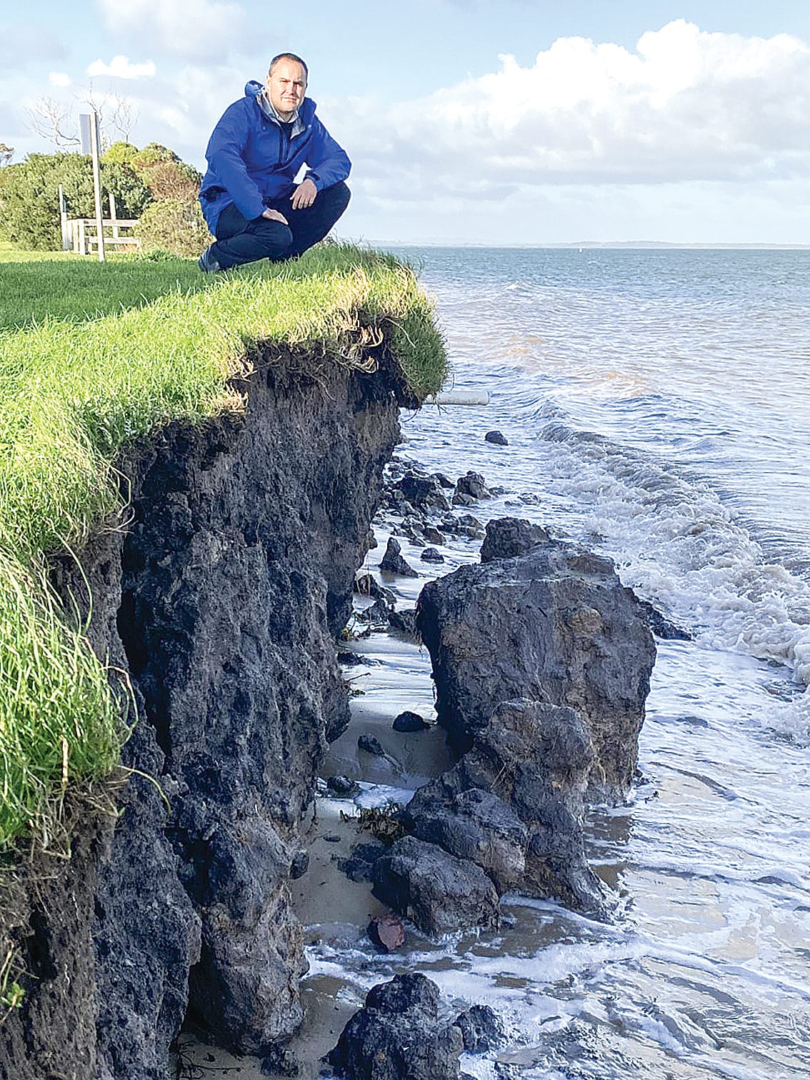 Aaron Brown plans to have a strong focus on erosion throughout the Bass electorate.