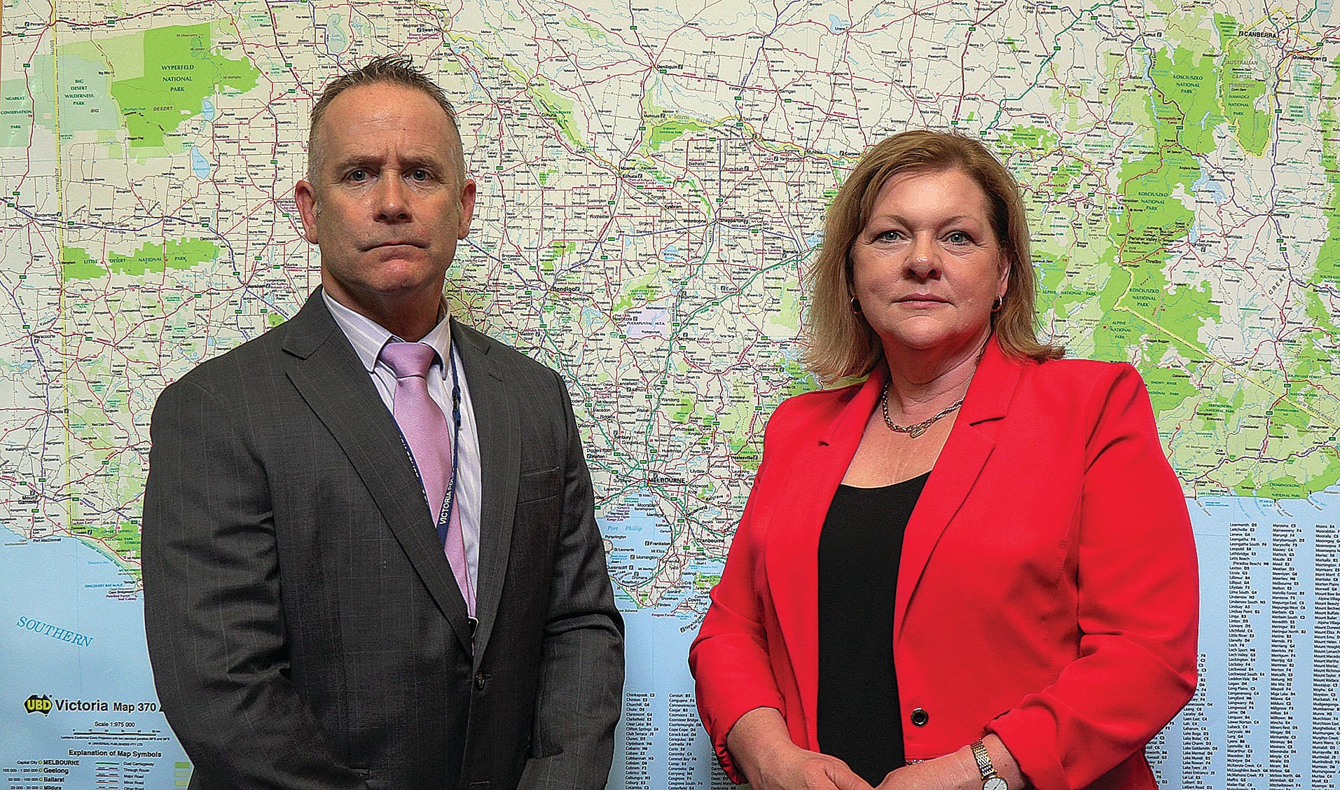 Victoria Police Detective Inspector Arson and Explosives Squad Chris Murray APM, Crime Stoppers Victoria Chief Executive Stella Smith warn Victorians about the consequences of starting potential bushfires.