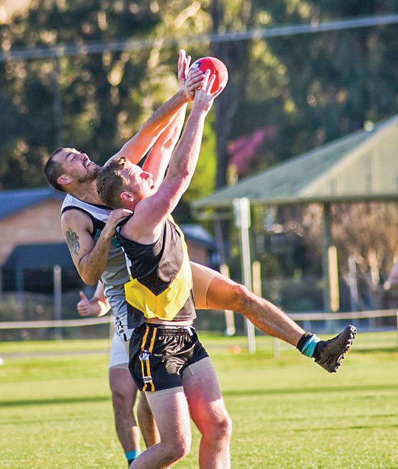 Foster flexes their muscles