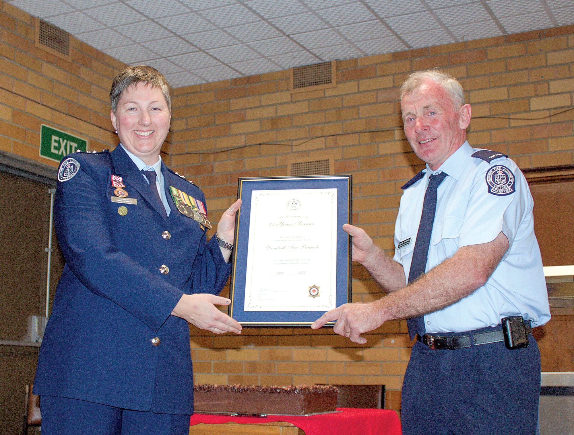 Dumbalk Fire Brigade jointly marked its 75th anniversary and hosted an open day for the community over the weekend.