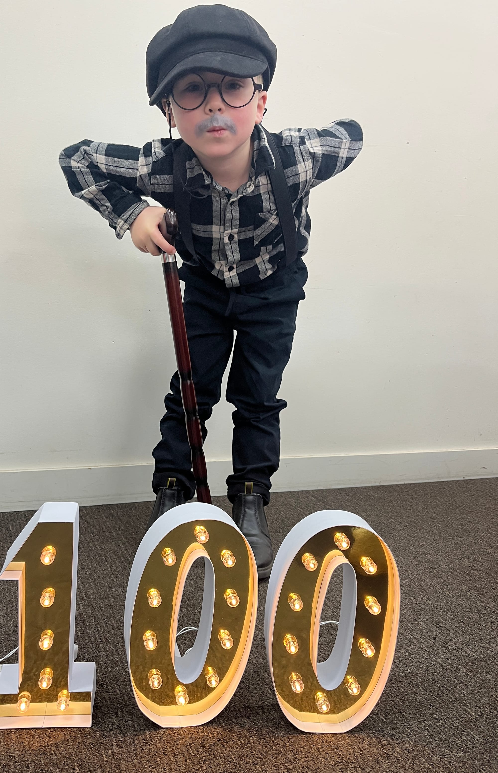 Colin leans in for a closer look, the eyes not what they were before 100 days of prep.