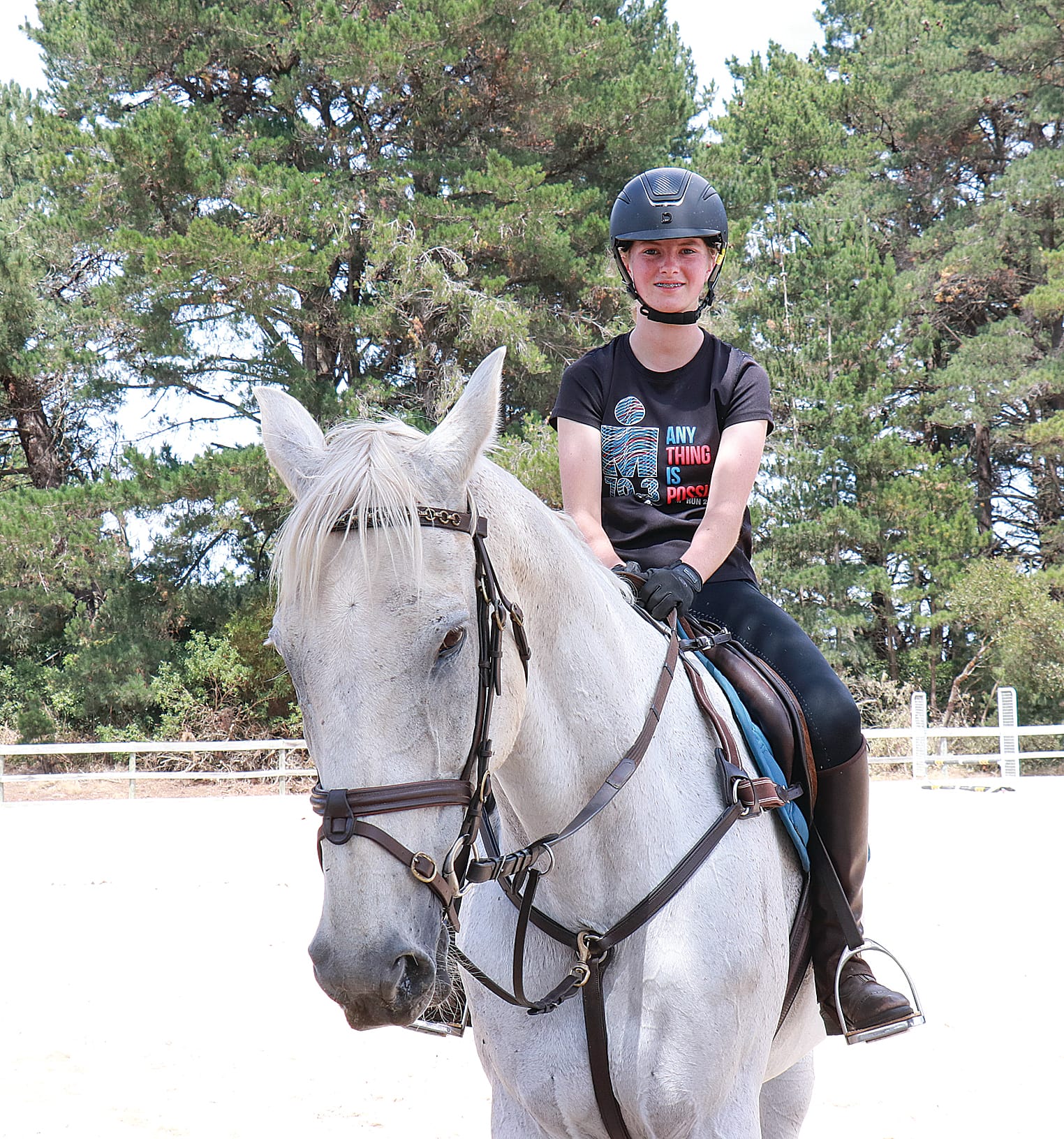 Koonwarra’s Ella’s favourite part of the camp was the cross country. C05_0225
