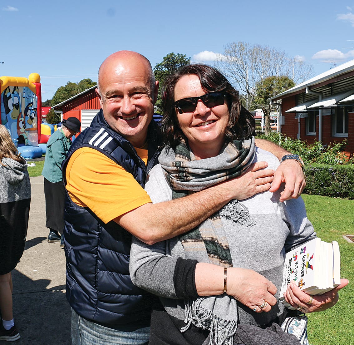 Nationals Candidate for Bass Brett Tessari and his wife Leanne enjoyed a day in the sun celebrating.