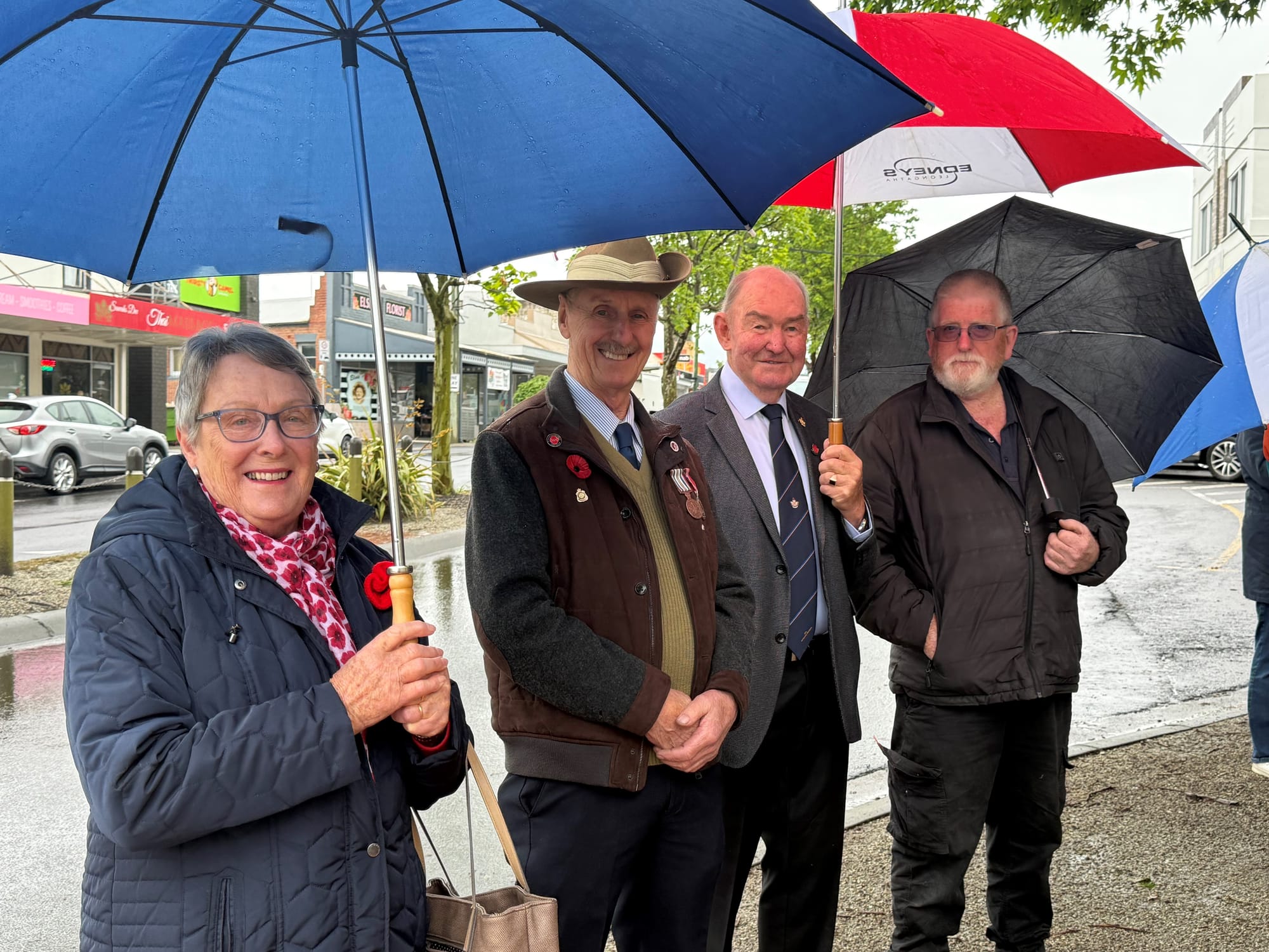 Rain no match for community as residents gather in reflection of Armistice