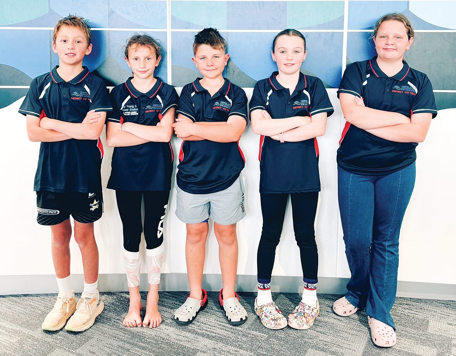 District 21 swimmers at the Country Junior District Competition.