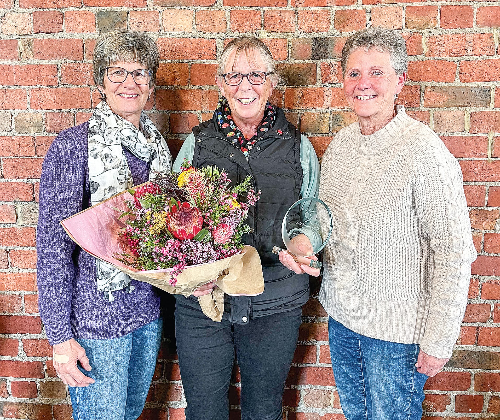 Bena Tennis Club awards Lyn Leppin Life Membership