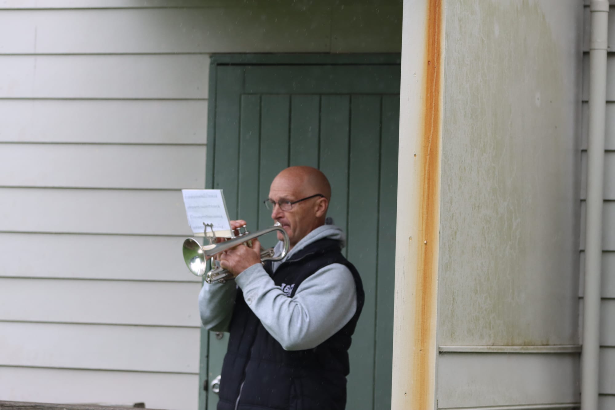 Phil Richards plays The Last Post