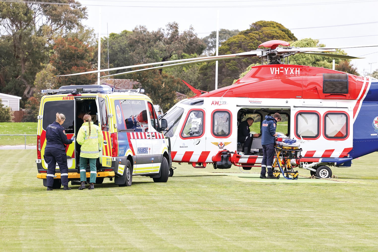 Emergency landing halts game at Inverloch