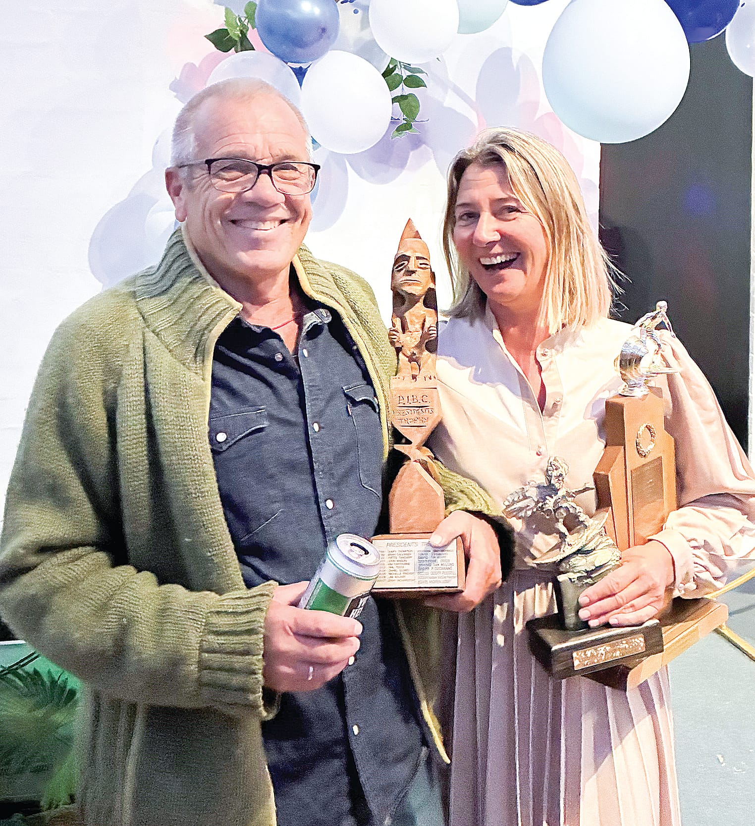 The president’s award went to Andrew Lidsey and the best club person to Nat Van Der Heyden.