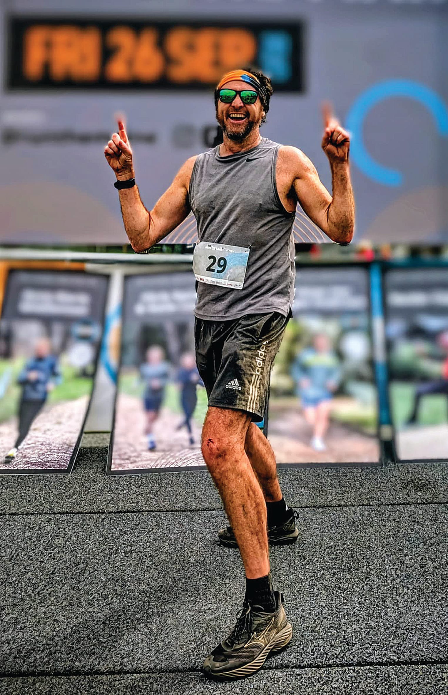 Marcus Ryan will run in purple, in honour of his mum