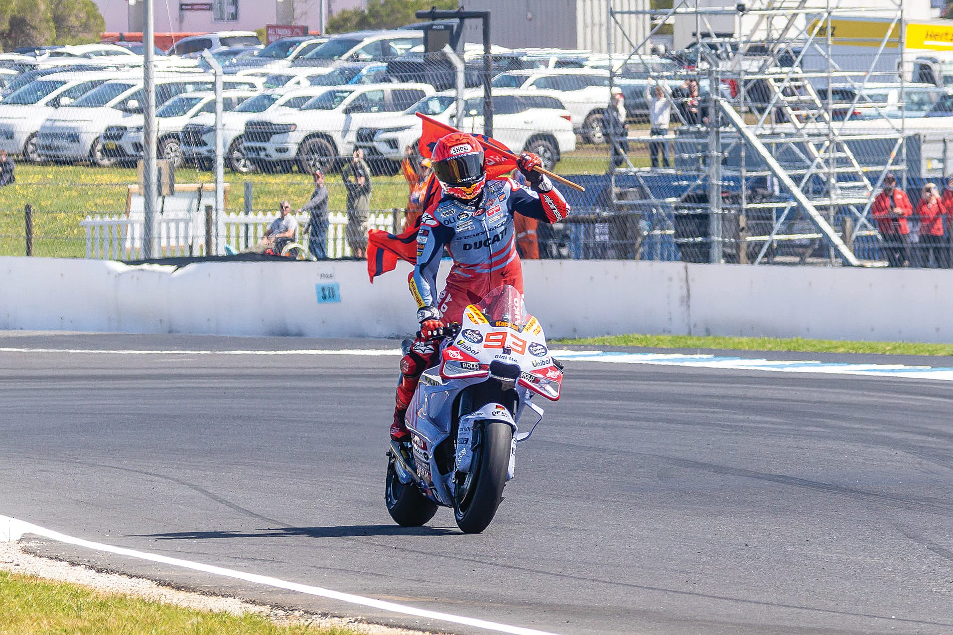 A scene all other riders could do little about in 2025 as Marc Marquez has simply been too good. Photo: Peter Cleeland.