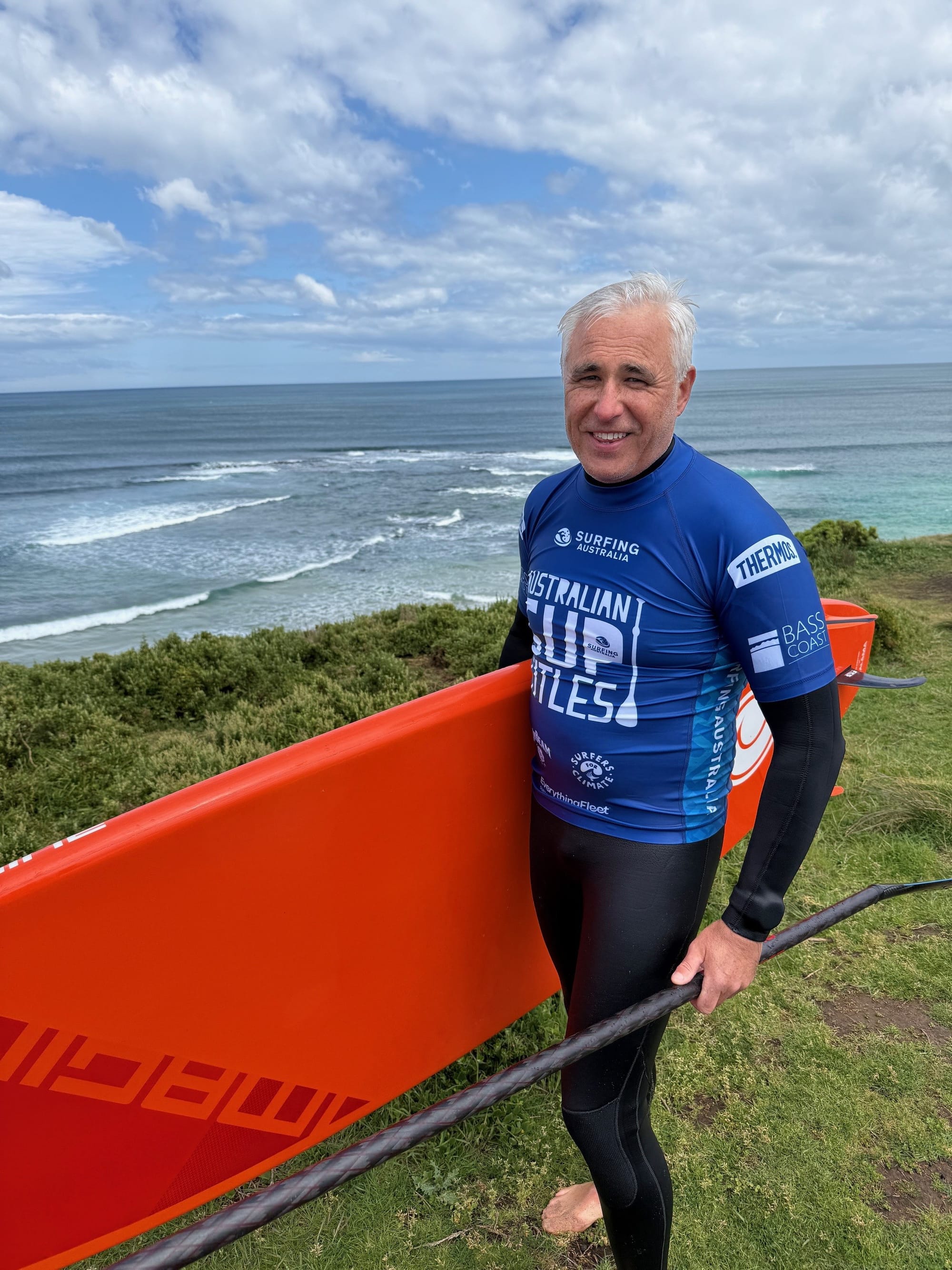 Mark Harrap of Victoria was familiar with the conditions at Surfies Point on Phillip Island.