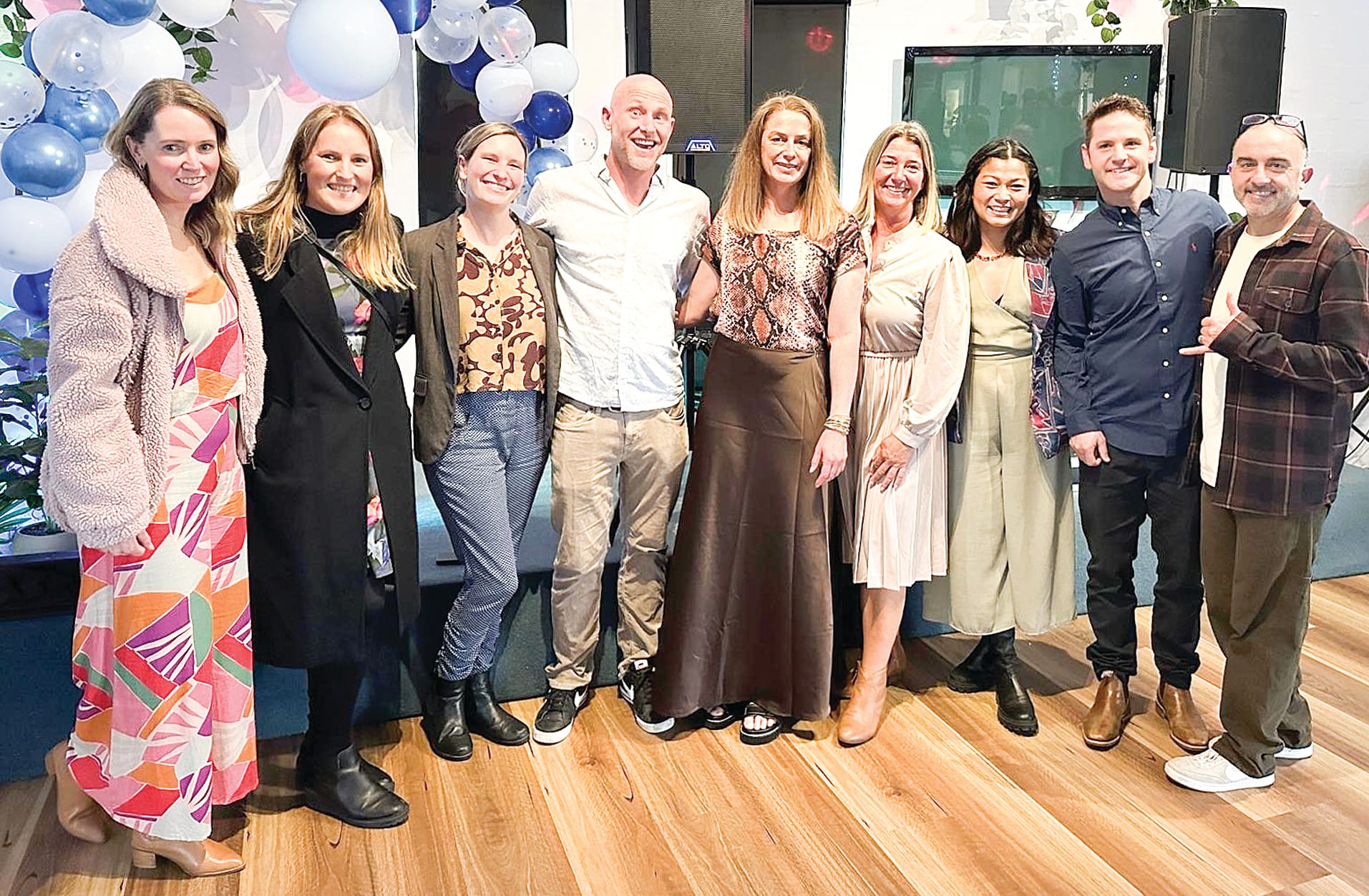 Committee – Sally Ross, Mel Wright, Jo O’Reilly Stubbs, Ash Easton, Emily Scott, Nat Van Der Heyden, Nala Taylor, Jake Eisen, and Geoff Russell.