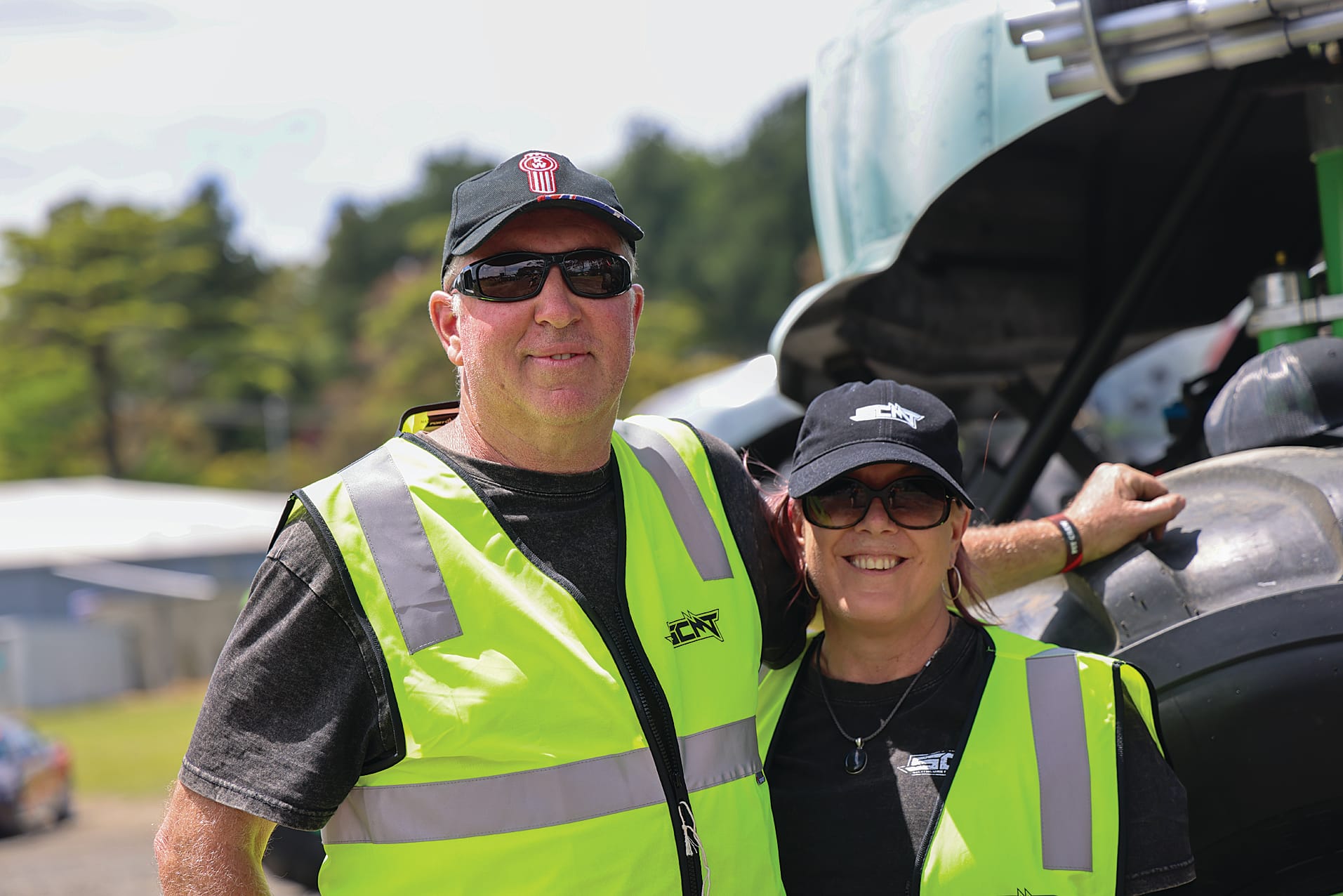 Local owners of Korumburra South Coast Monster Trucks and the Monster X Tour at the Korumburra Showgrounds, Simon O’Neill and Tracey Mitchell. B42_4625