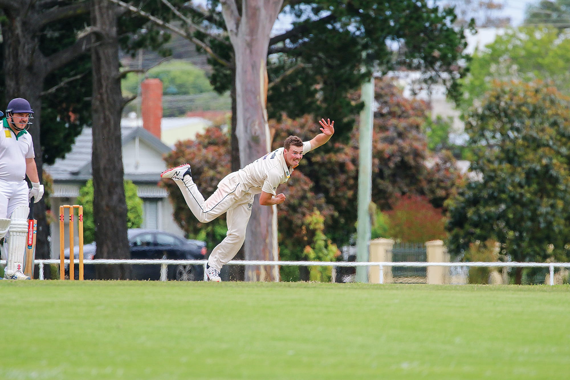 Wonthaggi Club Joel Brann in action during the A1 clash against Leongatha Town. Tk21_4725