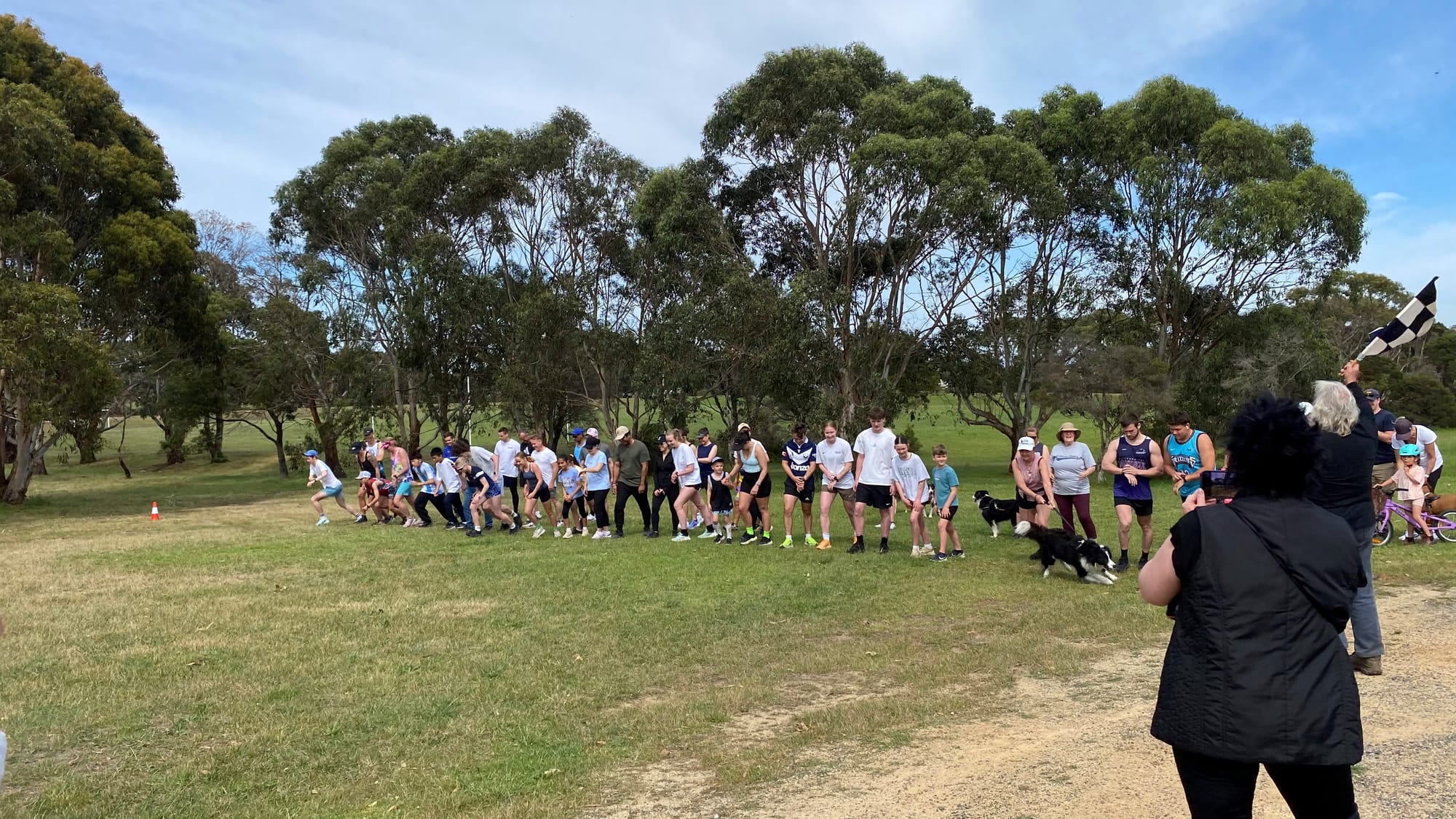Starting line at the 2025 Coronet Bay Fun Run on November 2. 