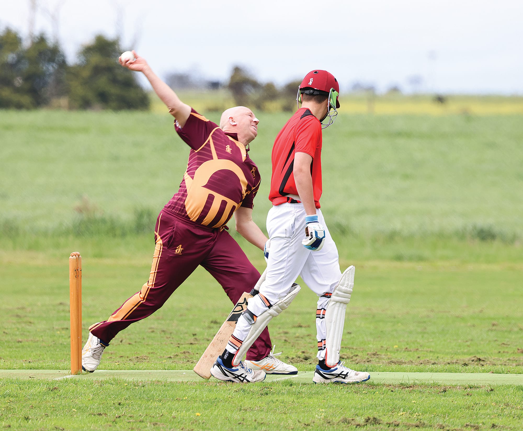 Russell White was on the attack against Nerrena, leaving OMK C1 to chase 125 runs for victory. B87_4325