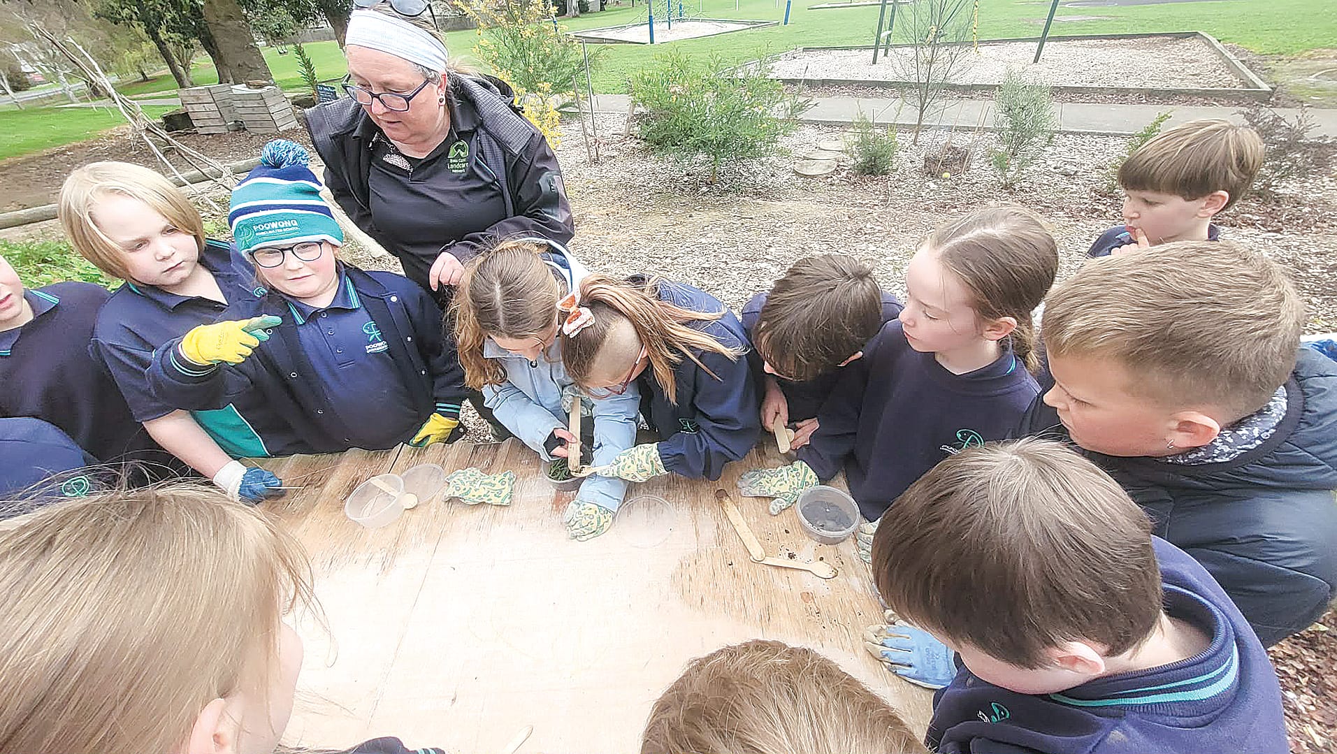 Poowong students become citizen scientists through Landcare grant