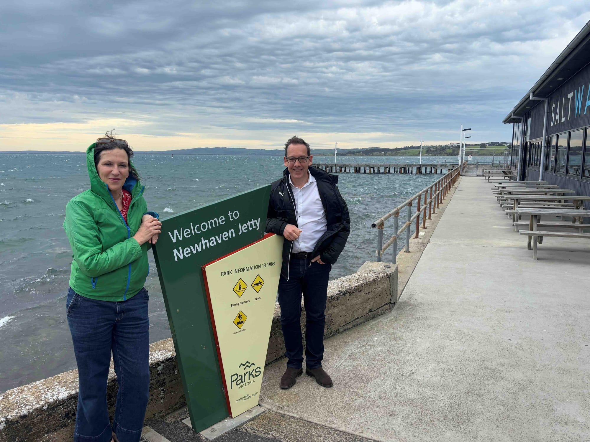 Crugnale MP announces $5.5 million restoration for Newhaven Jetty