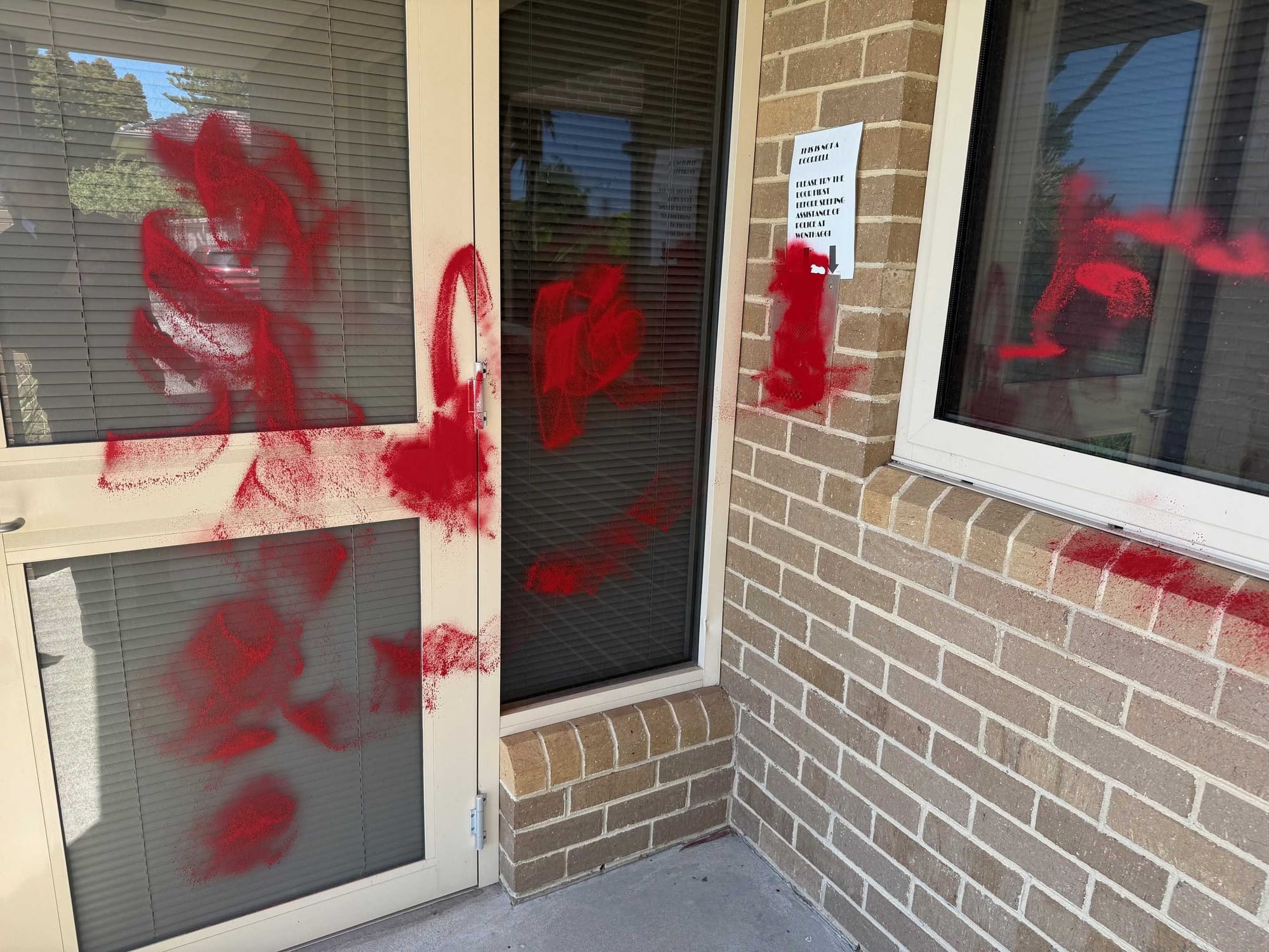 Korumburra Police see red after brazen graffiti attack
