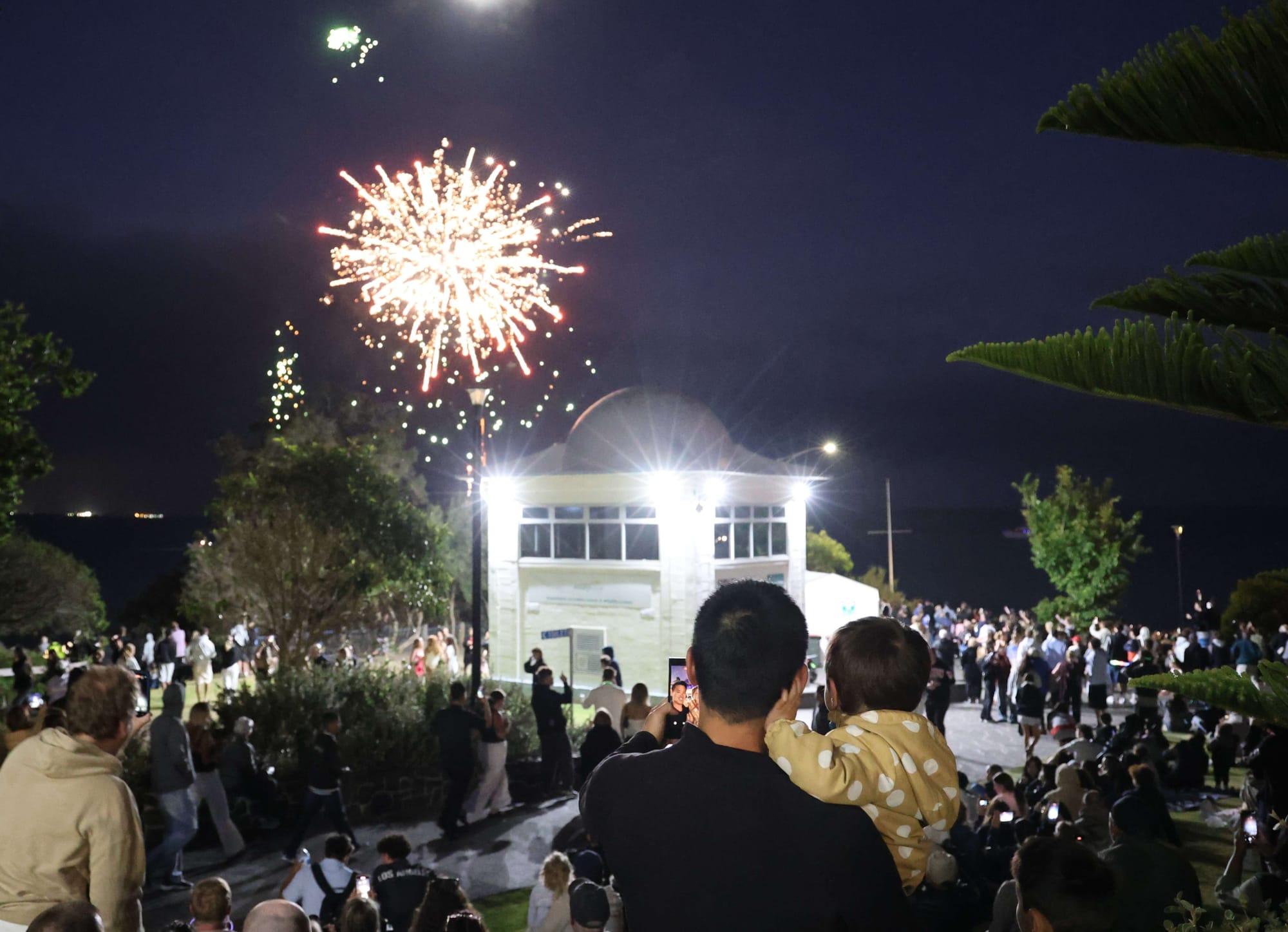 New Year arrives with a bang in Cowes