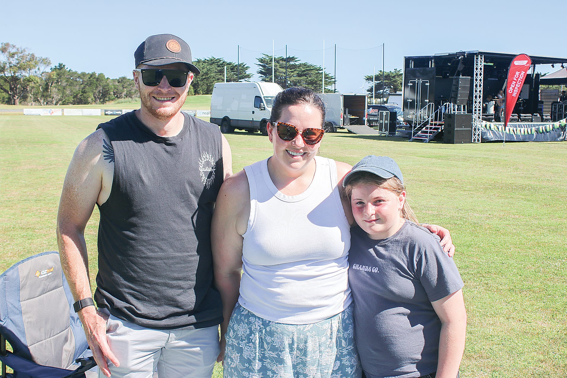 Music carnival and fireworks at Oz Day at the Daly