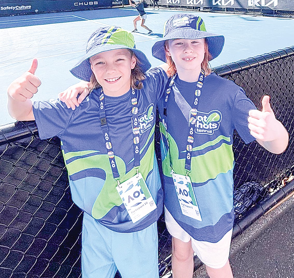 SGTA Hot Shots shine on court at the Australian Open