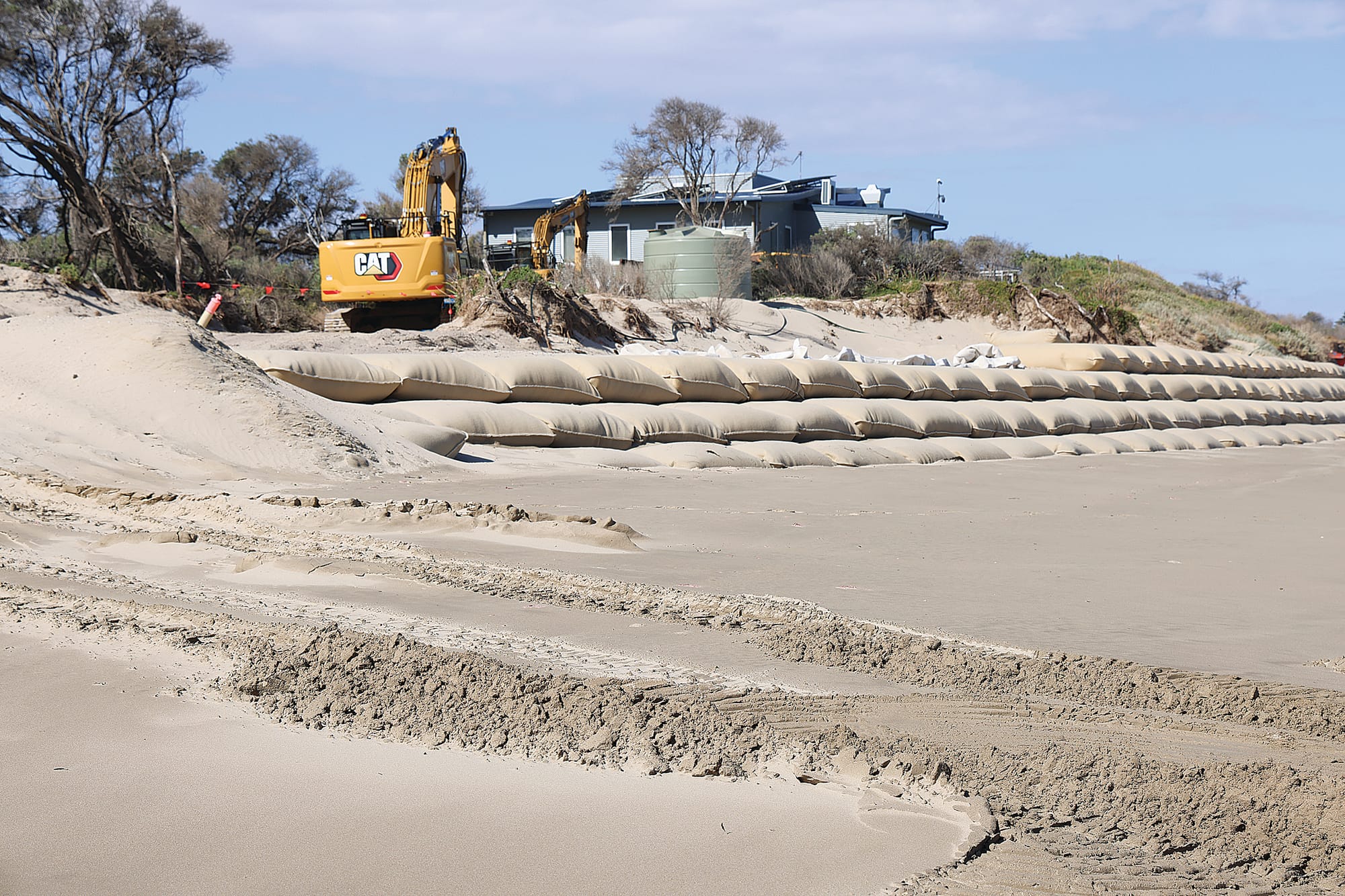 Dune rebuild to start in April as sandbag works near completion