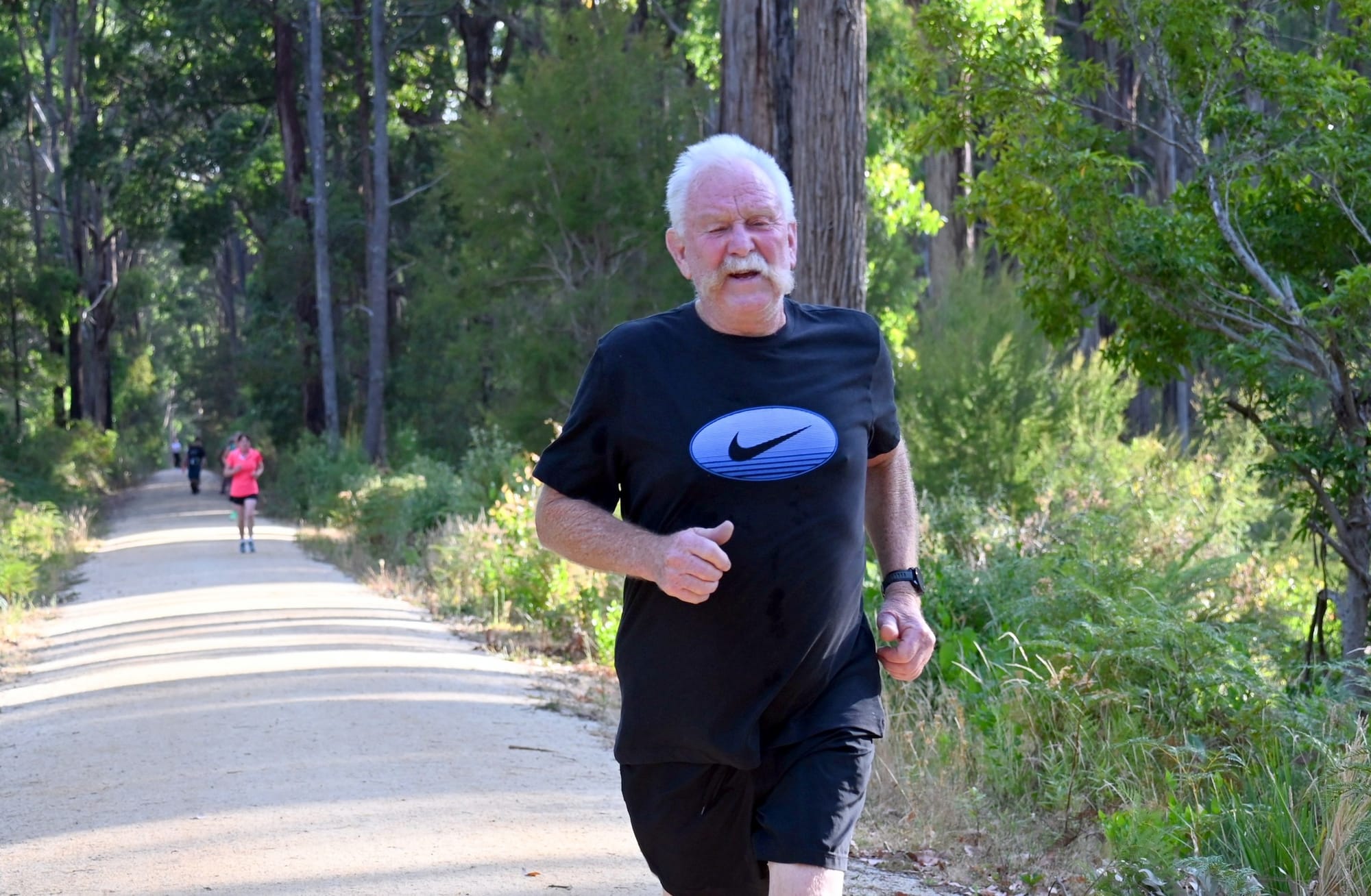 Good attendance for the Grand Ridge Rail Trail February run