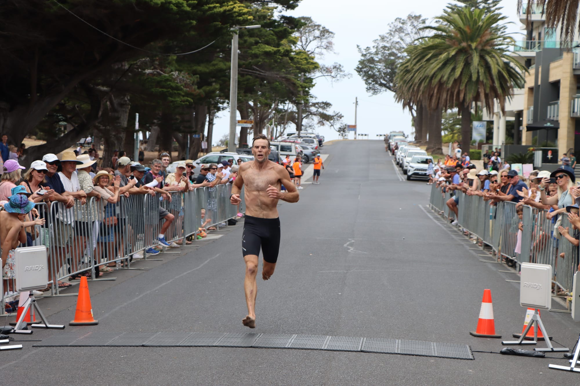 Perfect aquathon conditions in Cowes