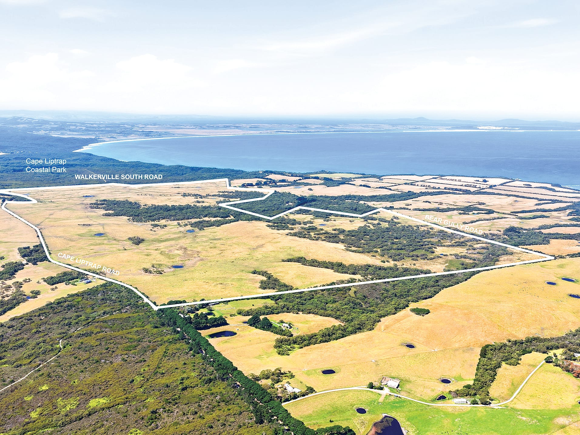 Exclusive coastal landholding of scale