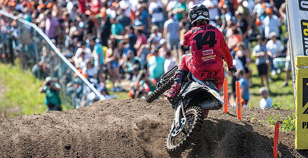 Jed jumps onto the podium at Oss post image