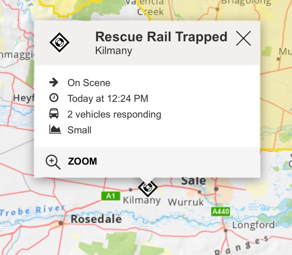 Train crashes into trailer and excavator near Sale post image