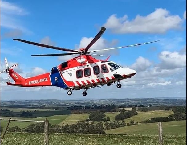 Motorcyclist airlifted after colliding with vehicle post image