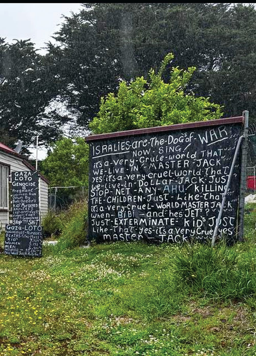 &lsquo;Viciously anti-Israel&rsquo; sign ignites fury post image