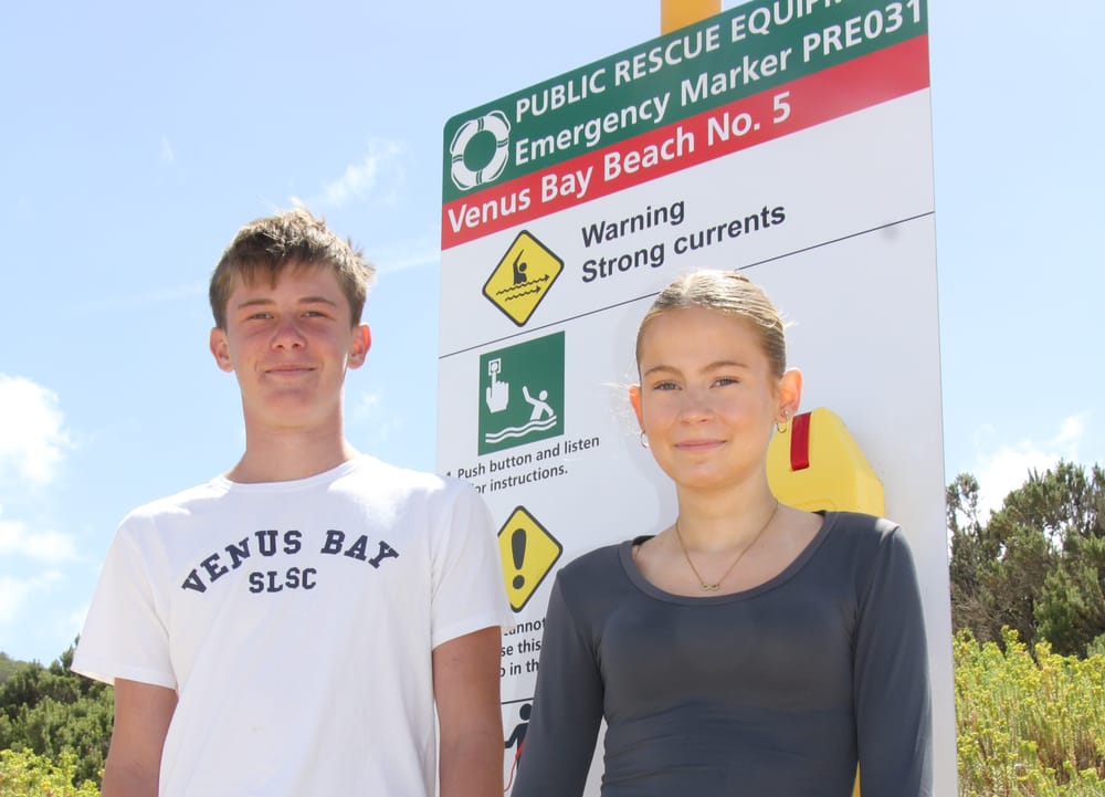 Teenage lifesaver rescues two girls at Venus Bay post image