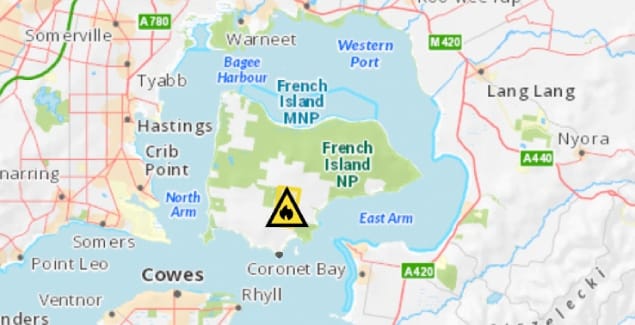 French Island grassfire contained post image