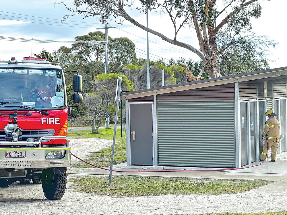 Fire Bug at Corinella toilets post image