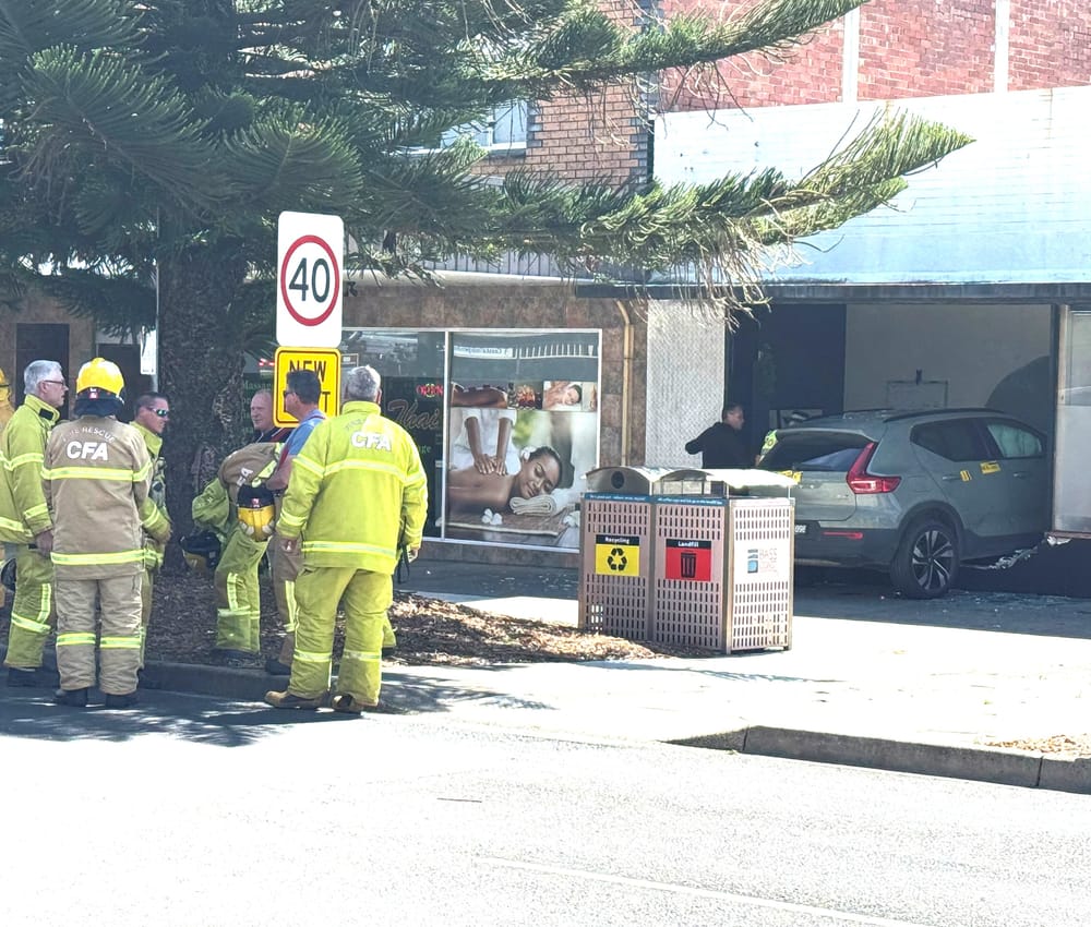 Car crashes through shop window in Wonthaggi post image