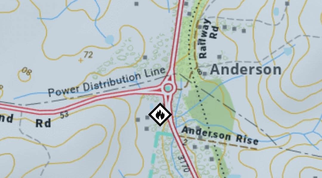 Male questioned over Anderson fire post image