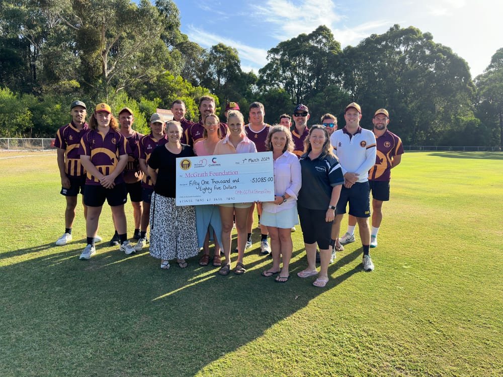 OMK Cricket Club raises over $50,000 for McGrath Foundation post image