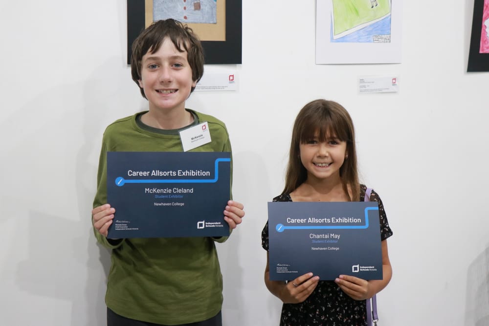 Newhaven College student exhibitors post image