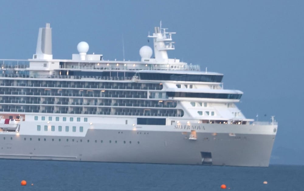 The boutique ship cruises in with space to spare post image