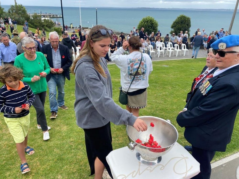 The ferry rolled in and we remembered them at Cowes post image