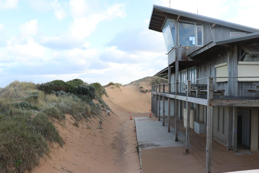 Sand relocation and dune stabilisation works to protect Woolamai Beach SLSC post image