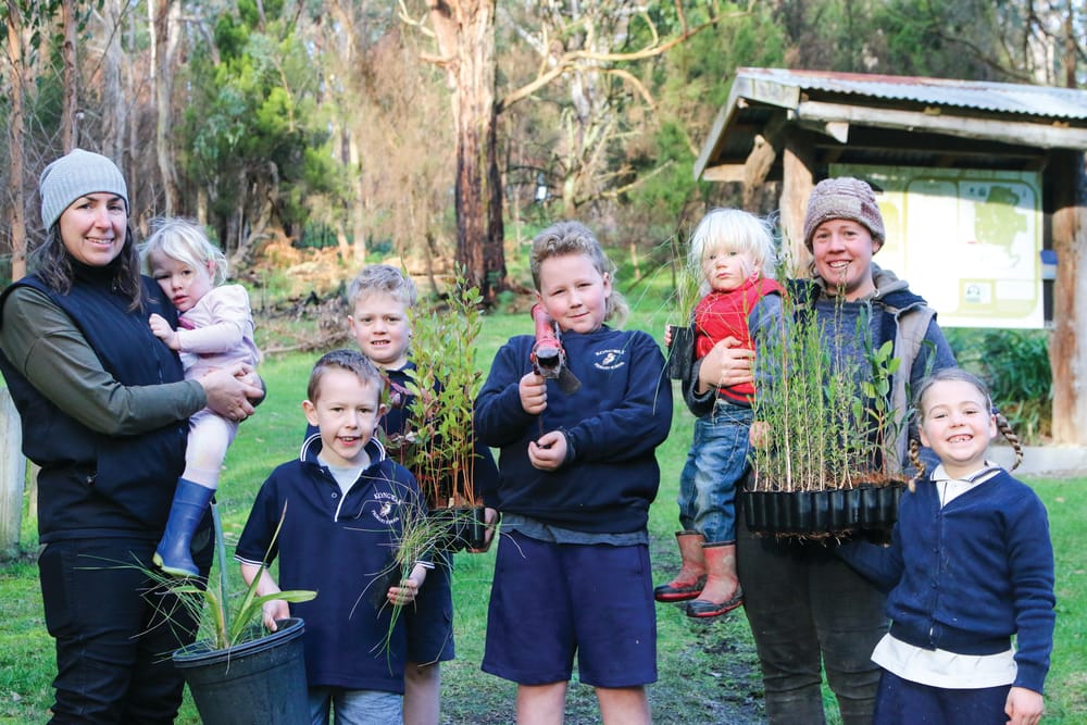 Tree planting with Kongwak children and community post image