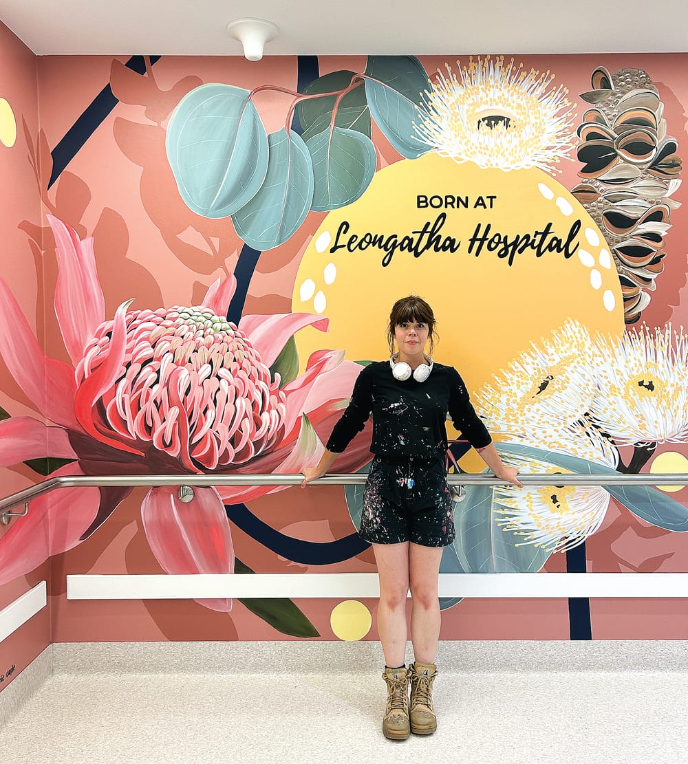 Artist returns to paint new maternity mural post image